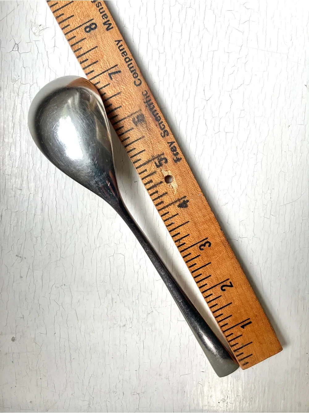FORTUNOFF Unknown Pattern Stainless 6 Soup Spoon 2 Knife Flatware Lot Korea 18/8